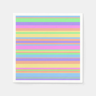 Pastel Easter Stripes Napkins