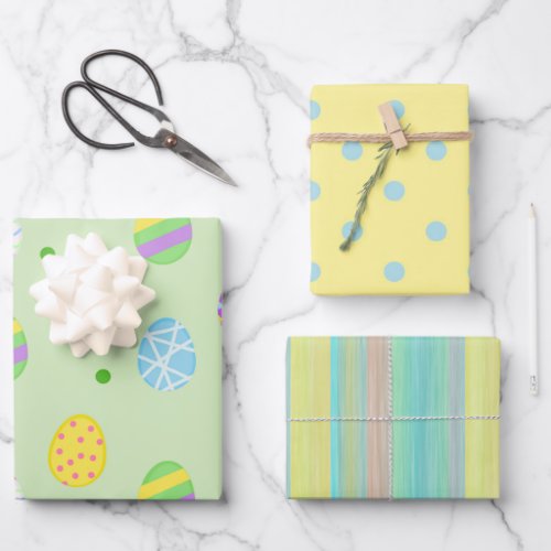 Pastel Easter Wrapping Paper Sheets