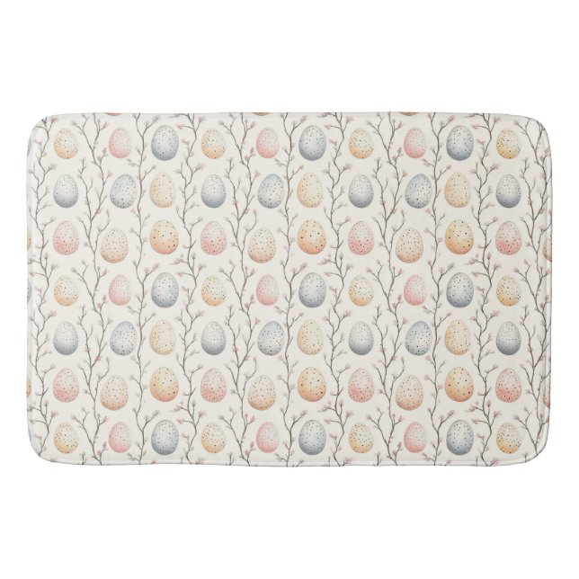 Pastel Egg Garden – Perfect Easter Decor  Bath Mat (Front)