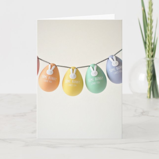Pastel Egg Garland Card (Front)