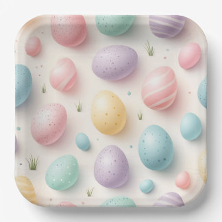 Pastel Egg Spring Celebration Plates