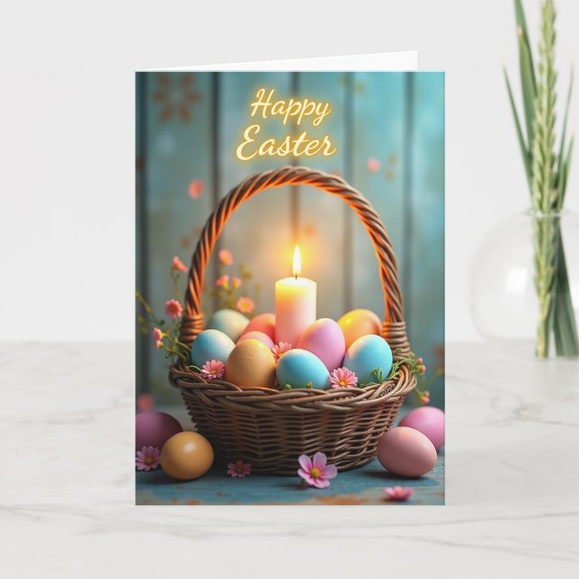 Pastel Eggs Basket Pattern Card (Front)