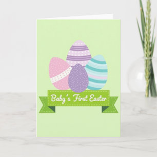 Pastel Eggs Kraft Paper Look Card