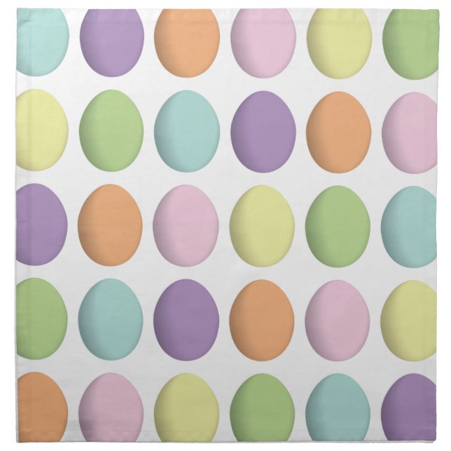 Pastel Eggs Napkil Napkin (Front)
