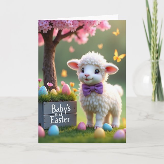 Pastel Eggs Springtime Card (Front)