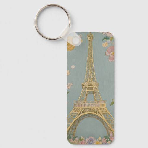 Pastel Eiffel Tower Keychain