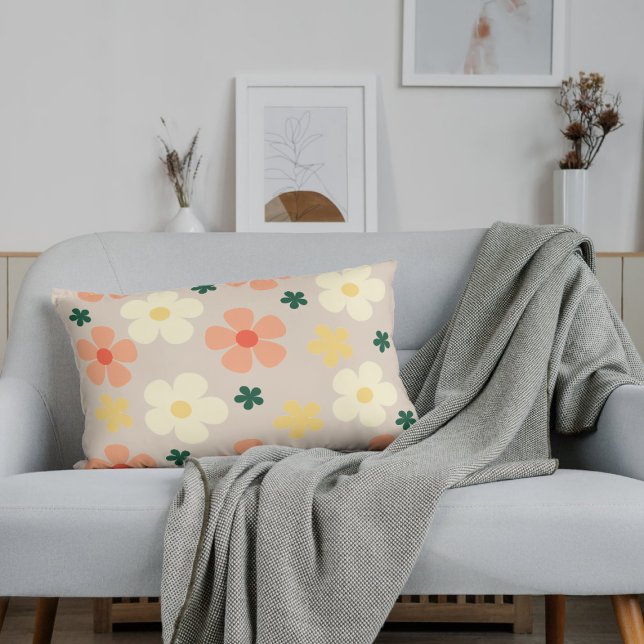 Pastel Elegant Floral Pattern Comfy Accent Pillow (Creator Uploaded)