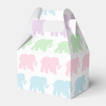 Pastel Elephants Favor Box by ComicDaisy at Zazzle
