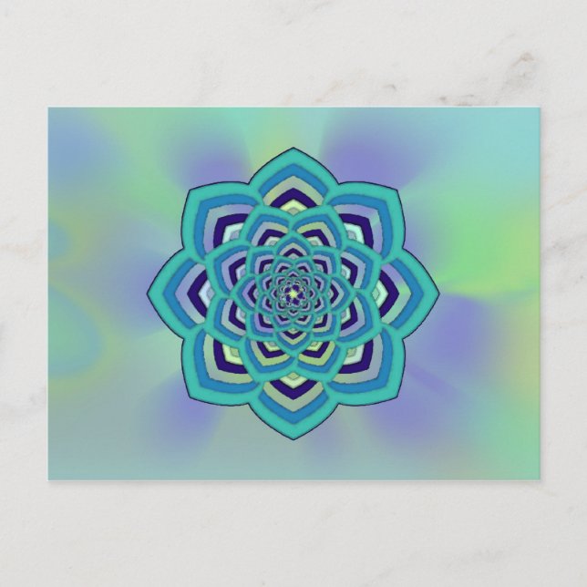 Pastel Enlightenment Lotus Postcard (Front)