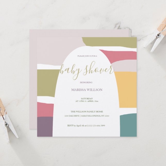 Pastel Exotic Summer Colors Splash (Front/Back In Situ)