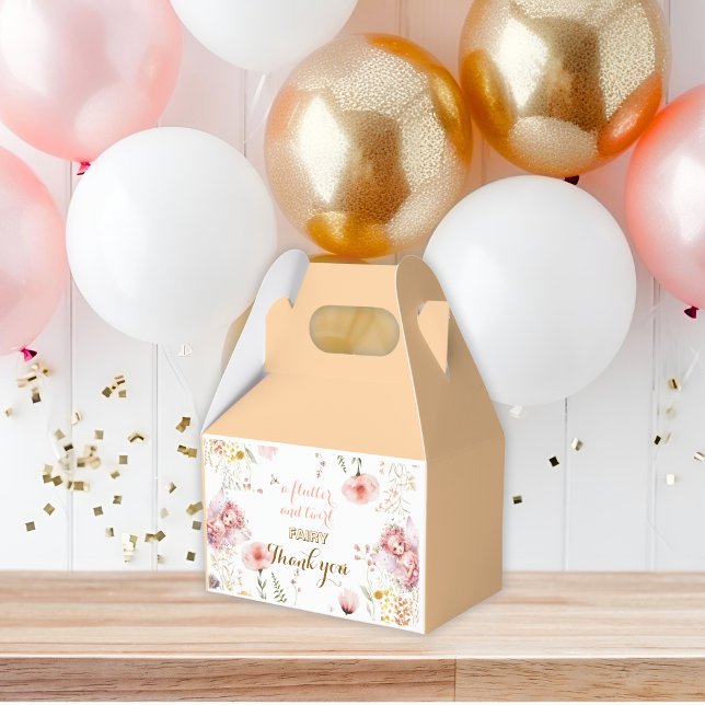 Pastel Fairy floral garden tea party birthday Favor Boxes (Creator Uploaded)