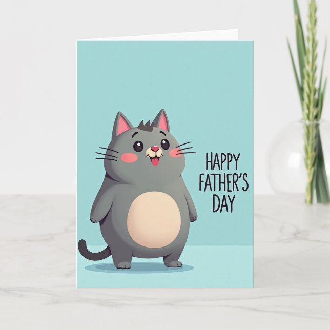 Pastel Fathers Day Critter Card (Front)