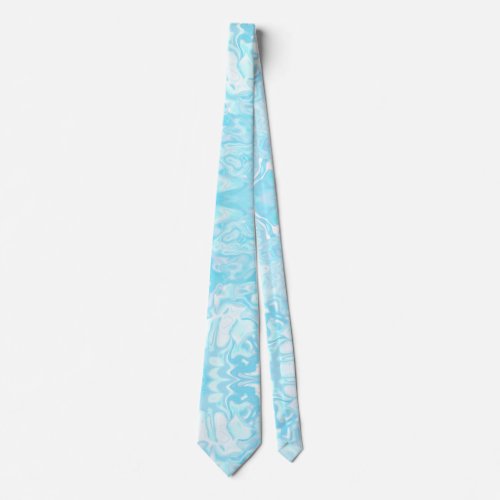 Pastel Faux Marble Abstract  Neck Tie