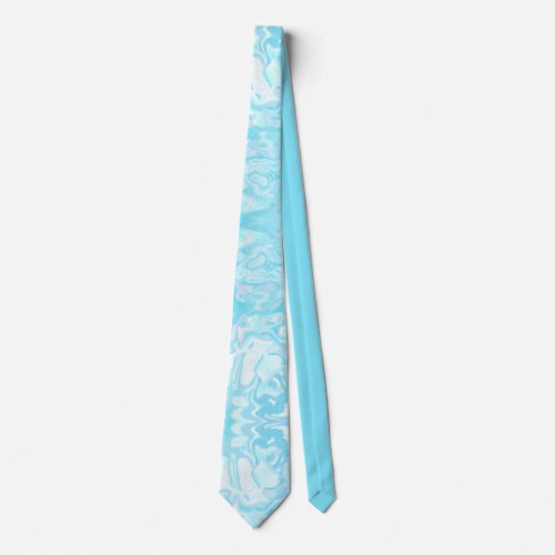 Pastel Faux Marble Abstract  Neck Tie