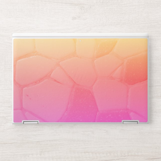 pastel faux stone tile HP laptop skin (Front)