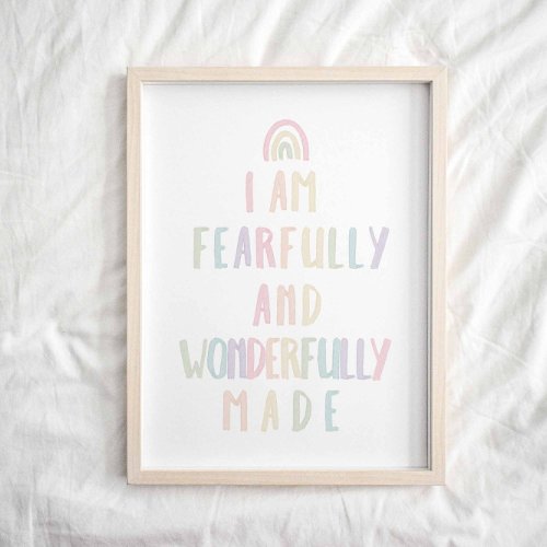 Pastel Fearfully wonderfully made print