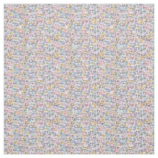 pastel feminist baby shower fabric