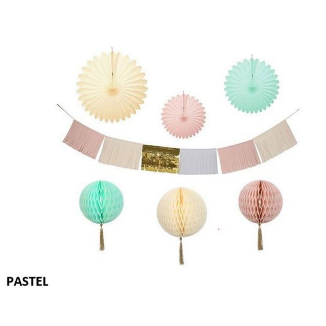 Pastel Festive Garland Party Kit (Front)