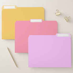 Pastel File Folders
