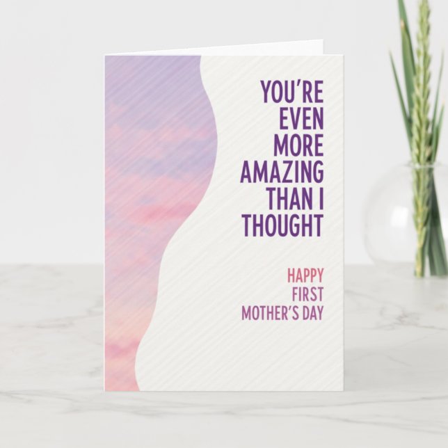 Pastel First Mothers Day Card (Front)