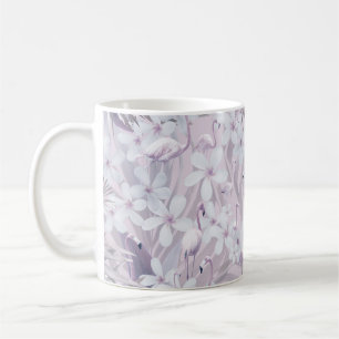 Pastel Flamingo Jungle Love 4 #art #tropical Coffee Mug