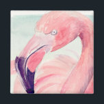 Pastel Flamingo Magnet<br><div class="desc">"Pastel Flamingo I" by Jennifer Paxton Parker. Features a close-up of a flamingo with muted pastel colors.</div>