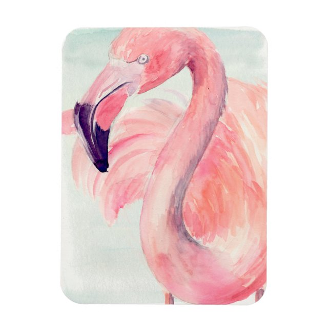 Pastel Flamingo Magnet (Vertical)