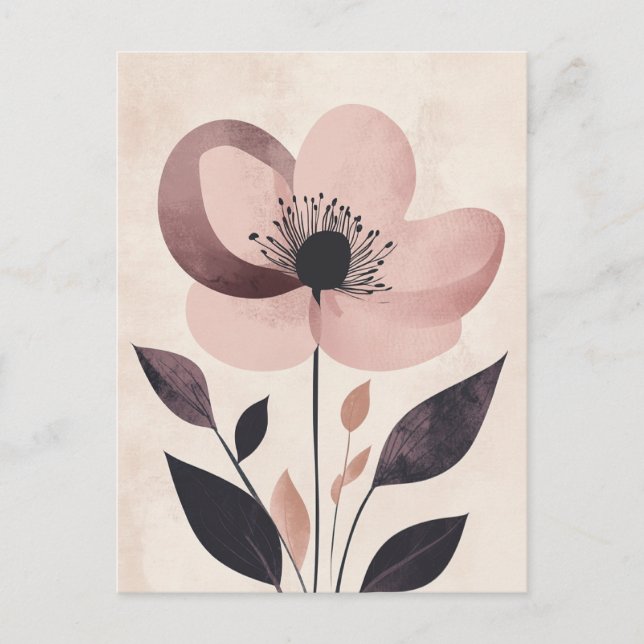 Pastel Flora in Stillness #098 Postcard (Front)