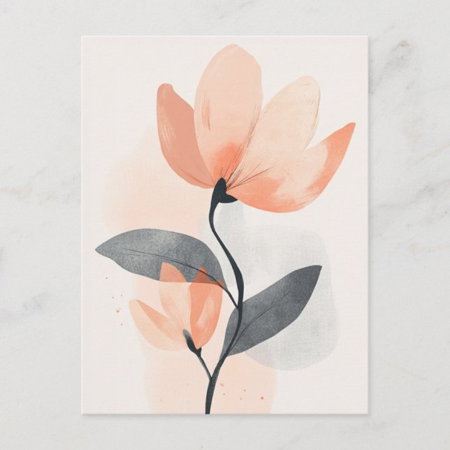 Pastel Flora in Stillness #111 Postcard (Front)