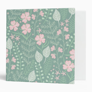 Pastel Floral 3 Ring Binder
