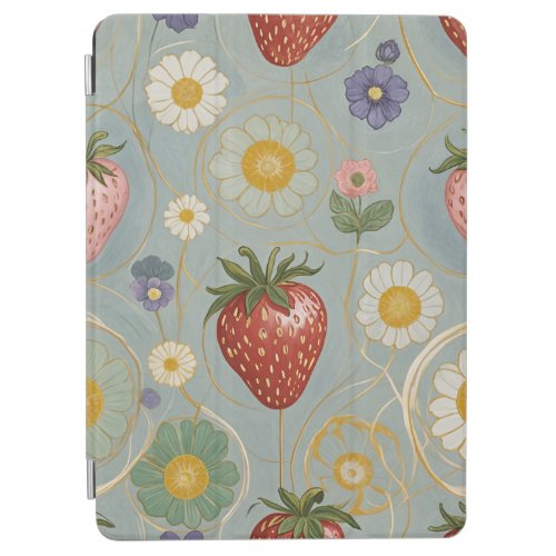 Pastel Floral  Berry Delight iPad Air Cover