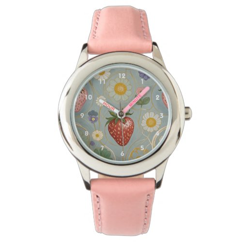 Pastel Floral  Berry Delight Watch