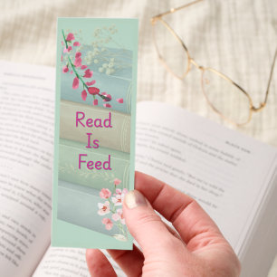 Pastel Floral Books Aesthetic Bookmark Cute Read