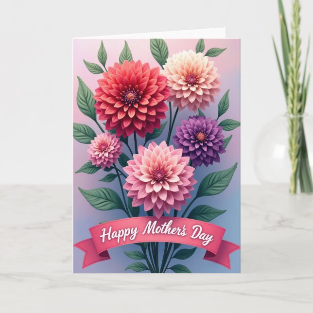 Pastel Floral Bouquet Card (Front)