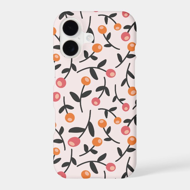 Pastel Floral Bud Botanical pattern iPhone Case (Back)