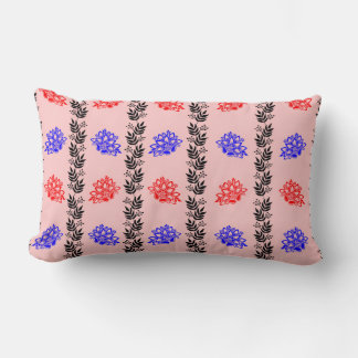 “Pastel Floral Column Pillow” Lumbar Pillow
