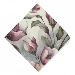 Pastel Floral Combination Pocket Square Bandana