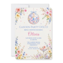 Pastel Floral Disco Garden Bridal Shower