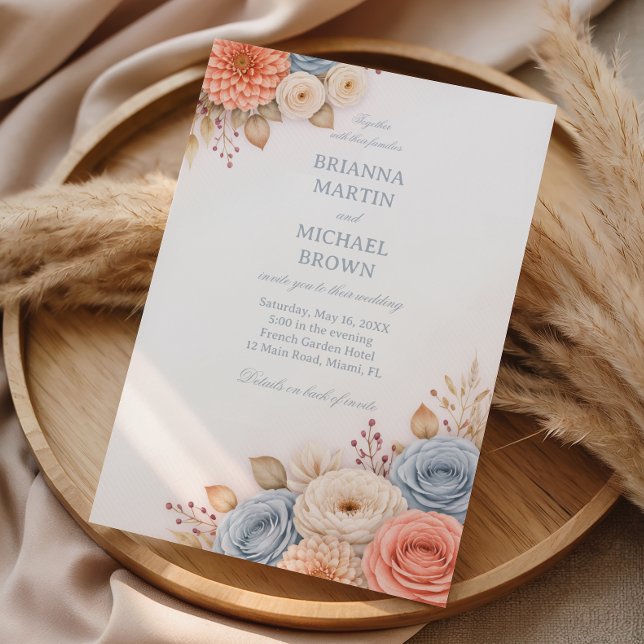 Pastel Floral Elegant Frame Invitation (Creator Uploaded)