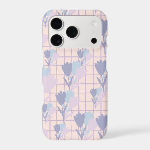 Pastel Floral Grid Seamless Pattern iPhone 17 Pro Case