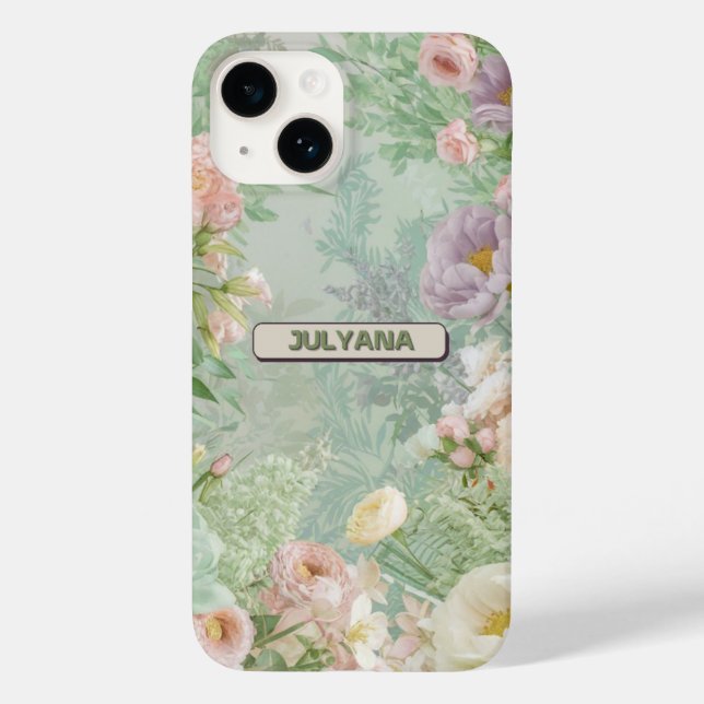 PASTEL FLORAL iPhone / iPad case (Back)