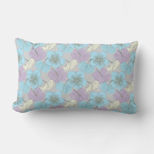 “Pastel Floral Lumbar Pillow" Pillow