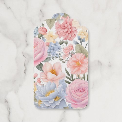 Pastel_Floral_Medley Seamless Patterns Foil Gift Tags
