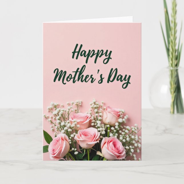 Pastel Floral Message Card (Front)