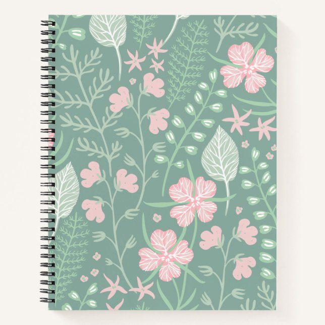 Pastel Floral  Notebook (Front)