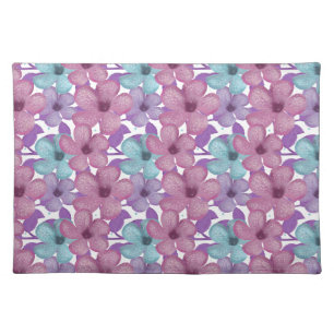 Pastel Floral Pattern Cloth Placemat