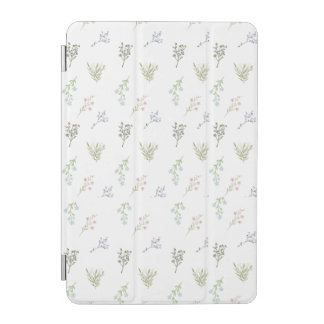 Pastel Floral Pattern – Elegant Botanical Print iPad Mini Cover