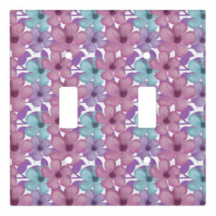 Pastel Floral Pattern Light Switch Cover