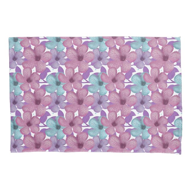 Pastel Floral Pattern Pillow Case (Front)