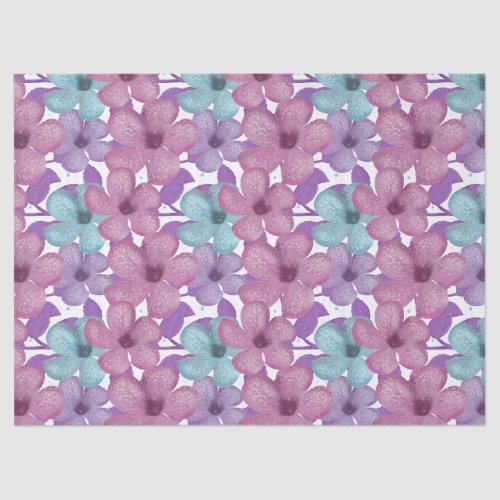 Pastel Floral Pattern Tissue Paper